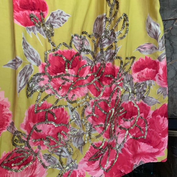 Anthropologie Odille Retro Floral Skirt - Picture 2 of 6
